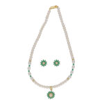 Bahupuspa 1 Line Pearl Set