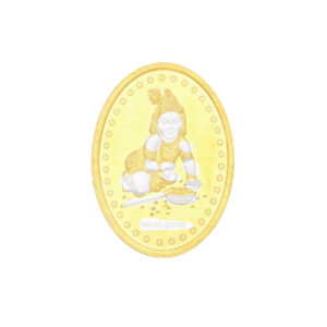 100 Gram Oval Balgopal Silver coin