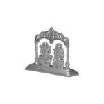 Lakshmi Ganesh Silver idol in Mandapam