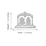 Lakshmi Ganesh Silver idol in Mandapam