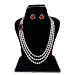 Dheera 3 Lines Pearl set