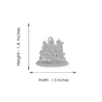 20 Grams Shiv Pariwar Silver Idol