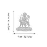 39 Grams Durga Silver Idol