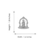 21 Grams Lord Hanuman Silver Idol