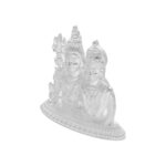 12 Grams Shiv Parvathi Silver Idol