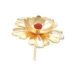 3.8 Grams Golden pooja Silver Flower