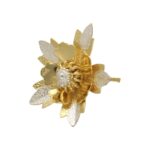 2.78 Grams Pooja Golden Silver Flower