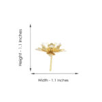 2.78 Grams Pooja Golden Silver Flower