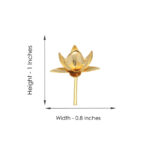 2.3 Grams Lotus Golden Silver Pooja Flower