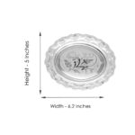 67 Grams Crafted Flower Design Thali