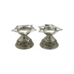 124 Grams Antique Design Silver diya