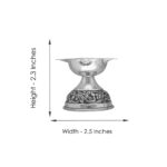 124 Grams Antique Design Silver diya