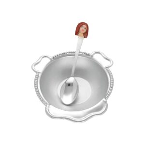 105 Grams Silver Thali With Baby Doll Spoon