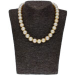 Opulent Lusture White Southsea Saltwater Pearl Necklace 12-13 mm