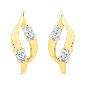 18 KT Gold Sparkle Diamond Earrings