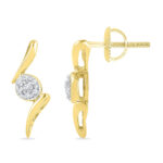 18 Kt Gold Fairy Diamond Earrings