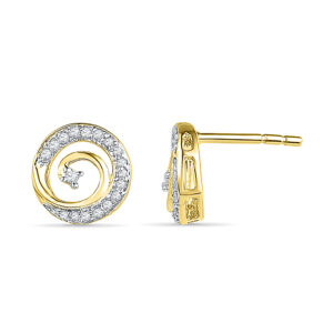18 KT Gold Noble Diva Diamond Earrings