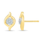 18 KT Gold Flawless Diamond Earrings: