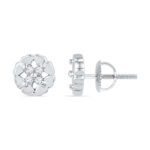 0.04 Carat Matchless Diamond Earrings