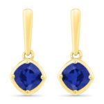 Blues Apphire Drop Earrings