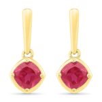 Ruby Drop Earringss