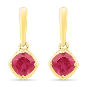 Ruby Drop Earringss