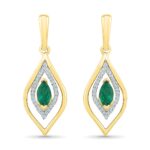 Light Of Love Emerald Diamond Earrings