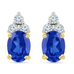Smart Blue Sapphire Earrings