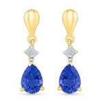 Groovy Blue Sapphire Earrings