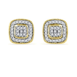 Square Shape Diamond Studs