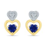 Triple Heart Diamond Earrings
