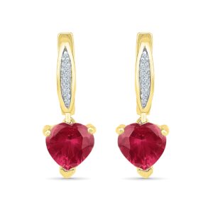 Ruby Drop Earrings
