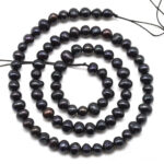 AA Freshwater Potato Pearl String-Black