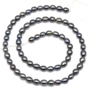 AA 4-5 MM Oval Round Freshwater Pearl String