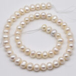 AA Real Freshwater Pearl 4-5 MM White Potato Luster Pearl String