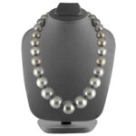 Tideborn Radiance Grey Southsea Saltwater Pearl Necklace 11-13mm