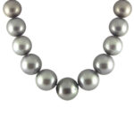Tideborn Radiance Grey Southsea Saltwater Pearl Necklace 11-13mm