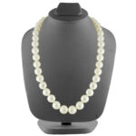 Ethereal Ivory White Southsea Saltwater Pearl Necklace 10-12mm