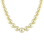 Tranquil Twilight Golden Southsea Saltwater Pearl Necklace 10-12 mm