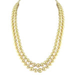 Golden Glimmer Southsea Saltwater Pearl Necklace 7mm