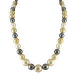 Pearlescent Brilliance Multicolor Southsea Saltwater Pearl Necklace