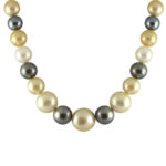 Pearlescent Brilliance Multicolor Southsea Saltwater Pearl Necklace