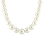 White Akoya Southsea Saltwater Pearl Necklace 11-12 mm