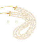 3 Line Pearl Necklace