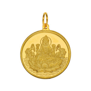 22kt 2 Gram Lakshmi Gold Coin cum Pendant