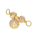 22KT Bhasvati Style Traditional Gold Pendant