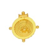 22KT Laghupuspa Style Traditional Gold Pendants