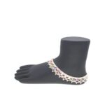 76 Grams Anna Enamel Silver Payal