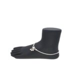 22 Grams Ruby Plain Silver Payal