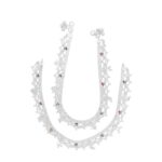 69 Grams Ariana Enamel Silver Payal